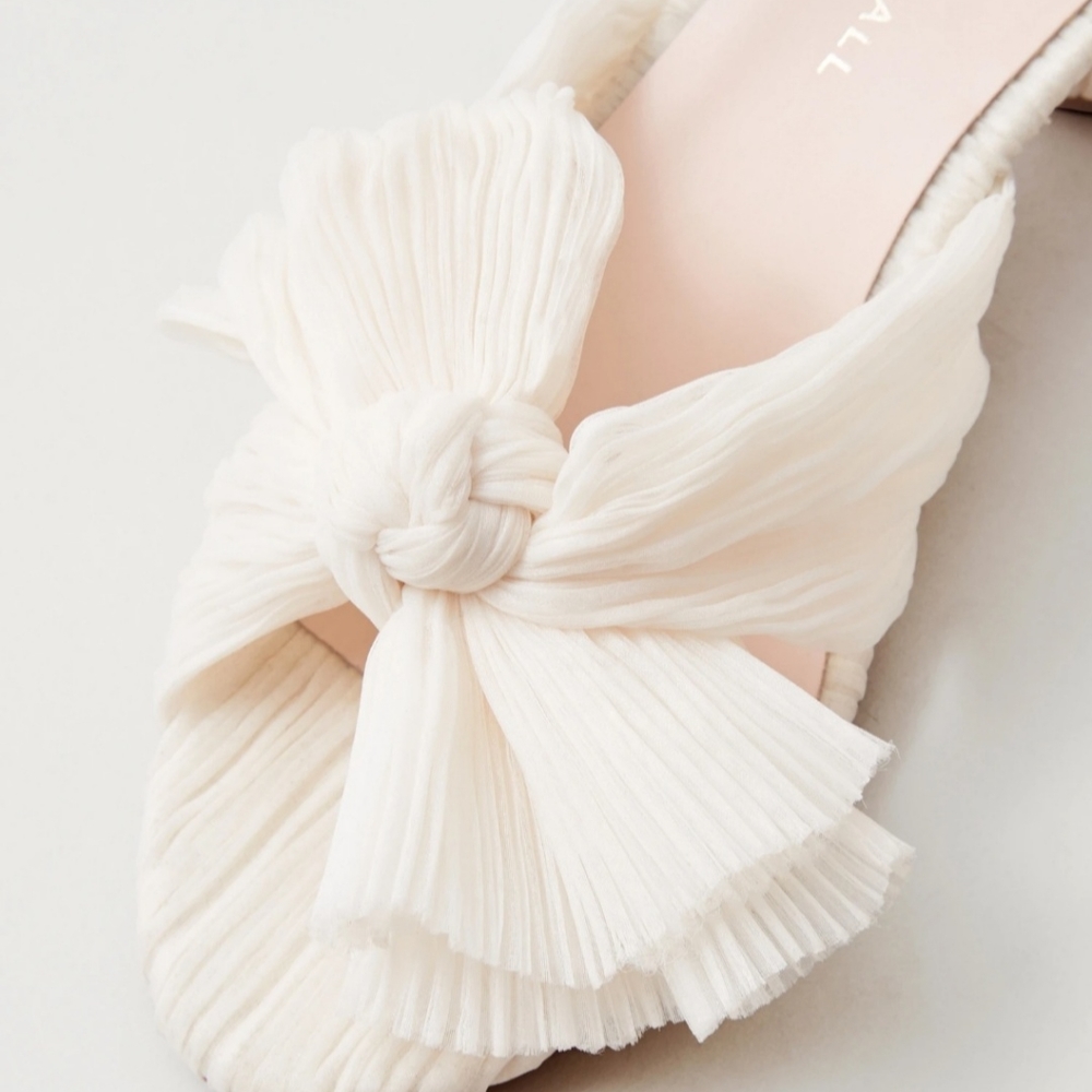 Loeffler Randall Pearl Bow Heel - never worn